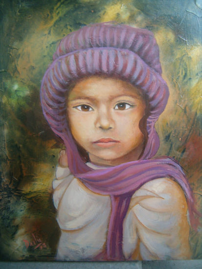 niño de comayagua Oil Canvas Landscaping