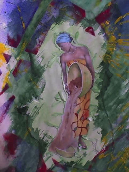 FAENA Watercolour Card Figure Painting