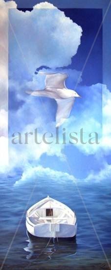 La Gavina / La Gaviota Oil Canvas Marine Painting