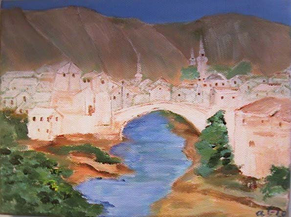 Mostar Oil Canvas Landscaping