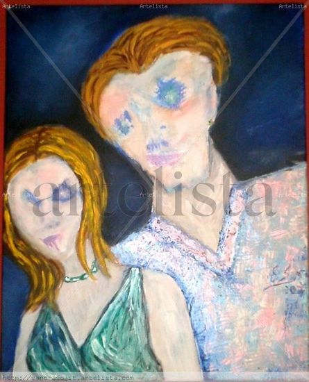 Pareja Acrylic Canvas Portrait