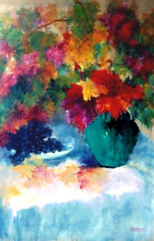 Otoño sobre mantel Oil Canvas Still Life Paintings