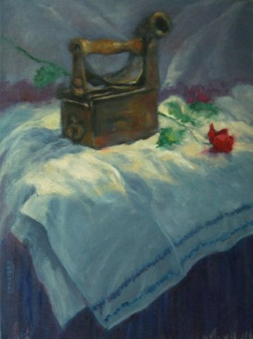 La planchadora enamorada Oil Canvas Still Life Paintings