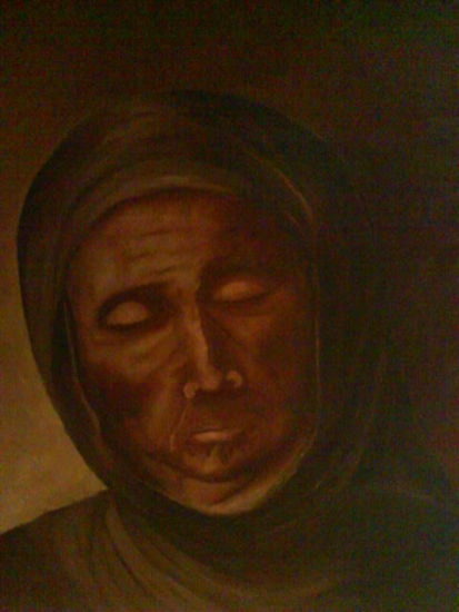 El monge Oil Canvas Portrait