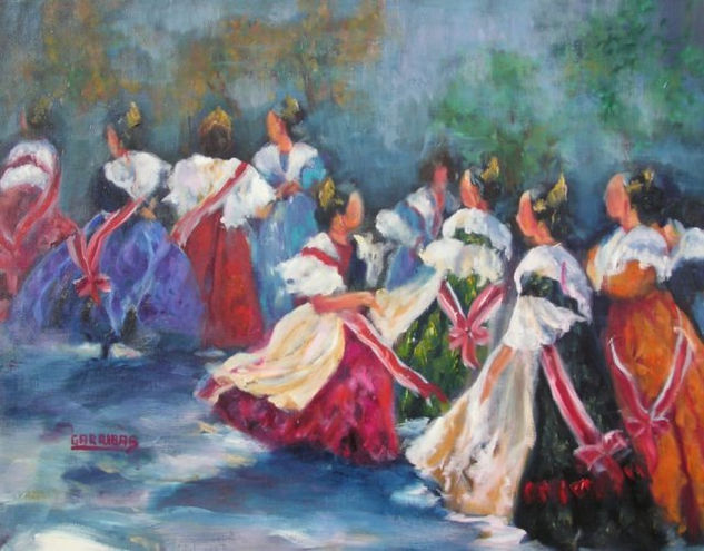 Princesas Valencianas Oil Canvas Figure Painting