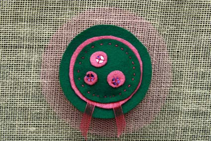 FUXIA Y VERDE Costume jewellery Textile