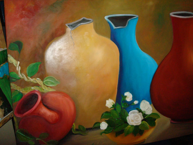 Tinajas primarias Oil Canvas Still Life Paintings