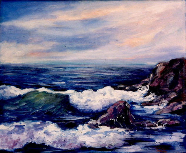 EL MAR Oil Canvas Marine Painting