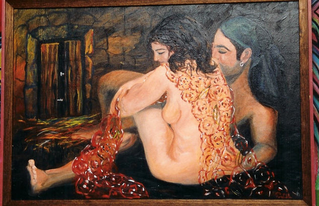 LA PAREJA Oil Canvas Nude Paintings