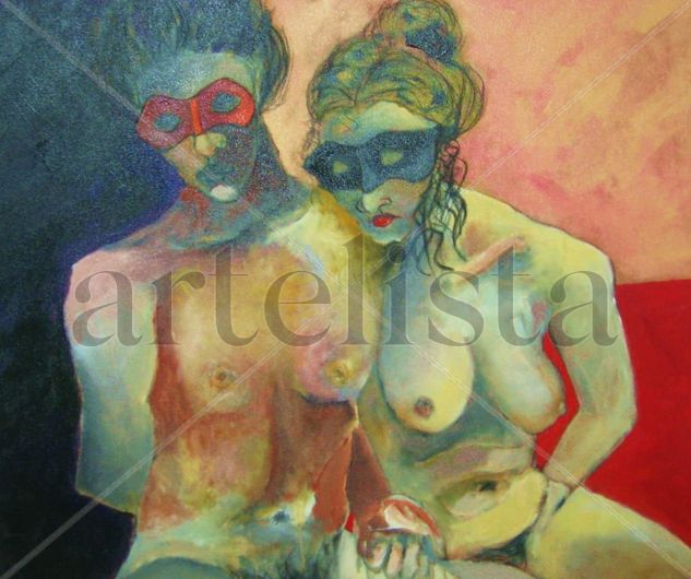 Fin del Carnaval Acrylic Textile Nude Paintings