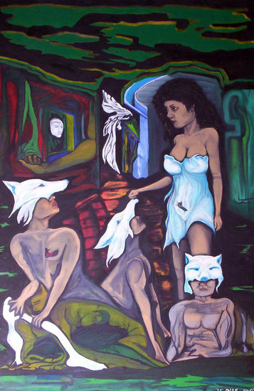 Yineth de los lobos Oil Canvas Others