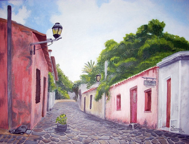 Calle de los Suspiros Oil Canvas Landscaping