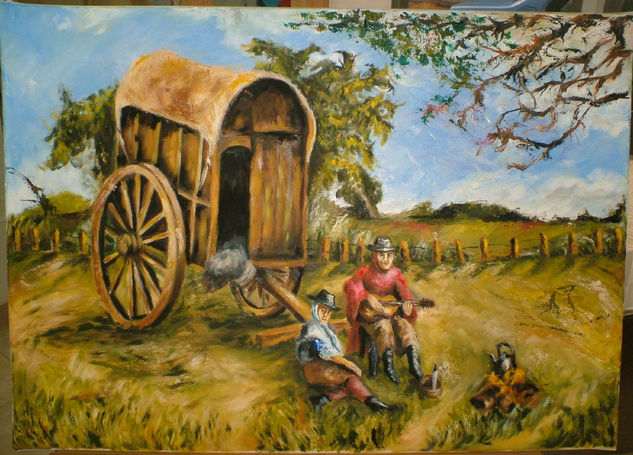 Payada pampeana Oil Canvas Landscaping