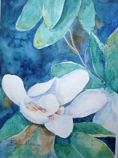 Magnolias Watercolour Paper Landscaping