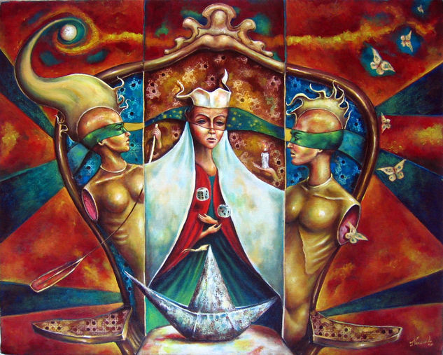 “Ofrenda” Oil Canvas Figure Painting