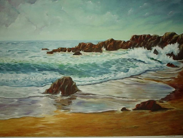 La playa 2 (vendida) Oil Canvas