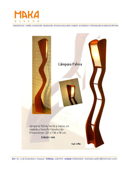 lampara Palma Decoration Wooden objects and furniture