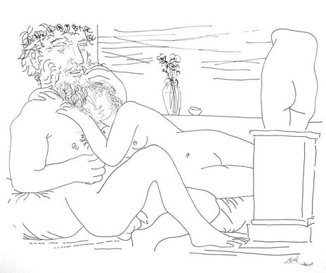 "Escultor y modelo...