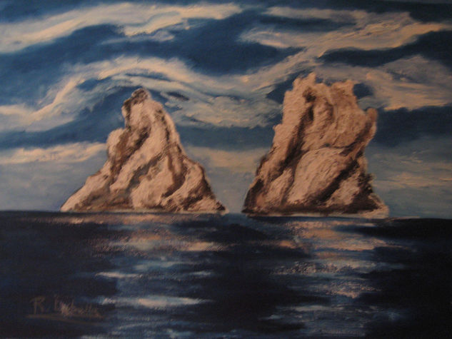 Las Medas II Oil Canvas Marine Painting