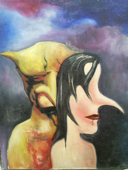 LOS MONSTRUOS TAMBIEN AMAN. 2003 Oil Canvas Nude Paintings