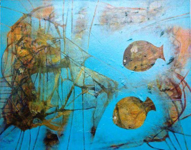 DE LA SERIE HABITANTES TEMPORALES DEL AZUL