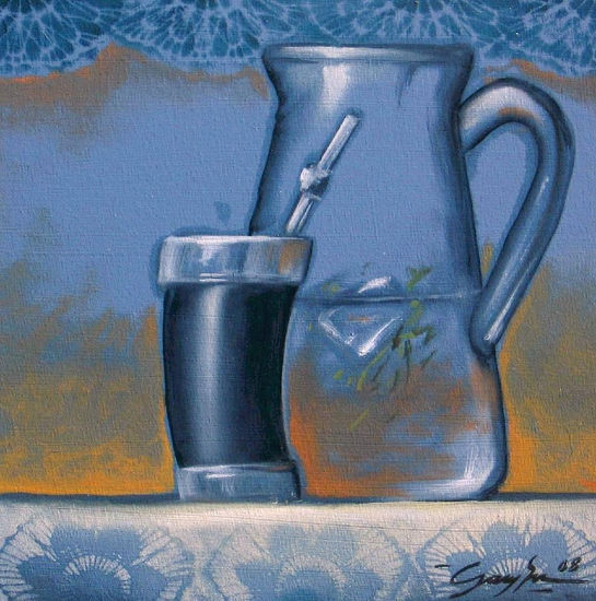 Tereré Oil Canvas Still Life Paintings