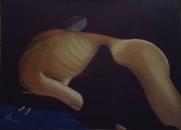 En busca de Giger... Pastel Paper Nude Paintings