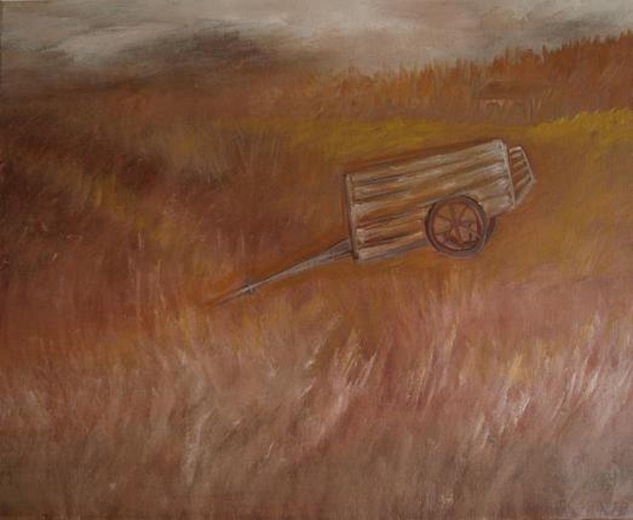 Un carro Oil Canvas Landscaping