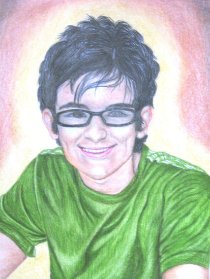 Retrato Santi Pencil (coloured) Card Portrait