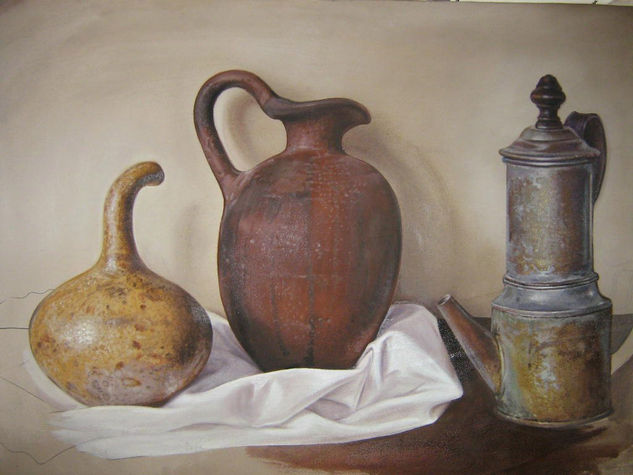 COMPOSICION001 SIN TERMINAR Oil Canvas Still Life Paintings