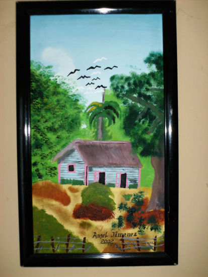 la casa de mi campo Acrylic Canvas Landscaping