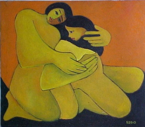 amor Óleo Tabla Figura