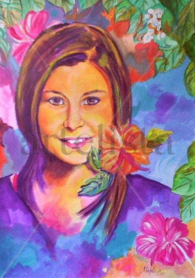 Primavera Oil Canvas Portrait