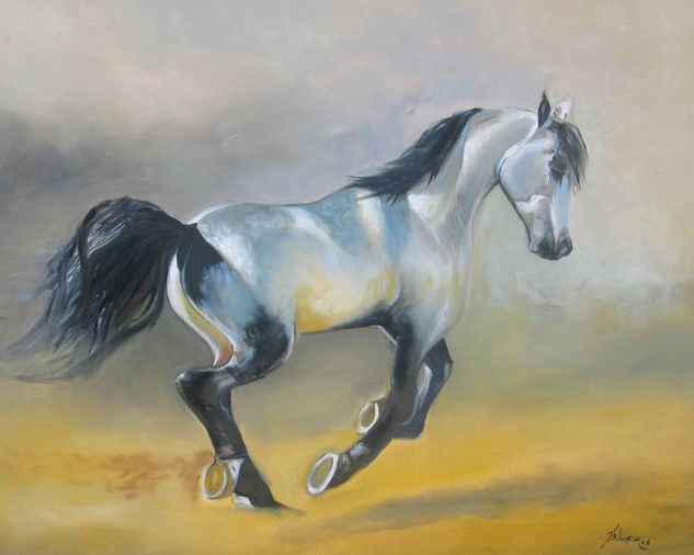 Caballo Apaluza Oil Canvas Animals