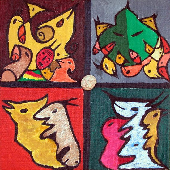 Emaranhados Acrylic Canvas Animals