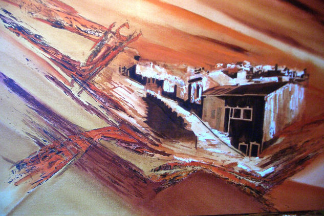 Pardo caserío Oil Canvas Landscaping