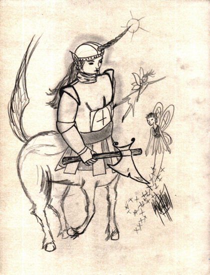 Caballero Elfo Unicornio Pencil