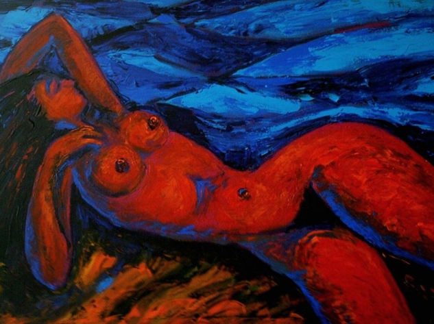 Desnudo rojo Oil Canvas Nude Paintings