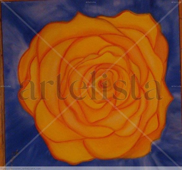 ROSA AMARILLA Pytängy Oil Canvas Floral Painting