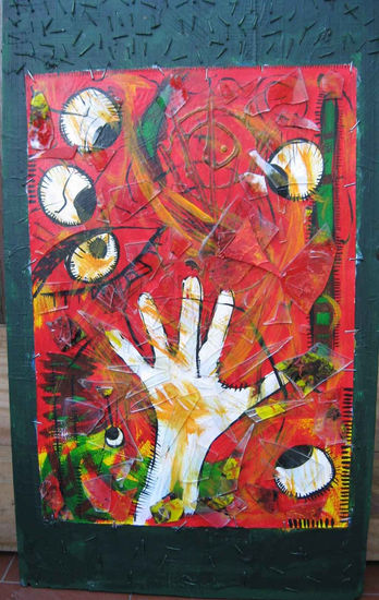 Esos ojos II Mixed media Panel Others