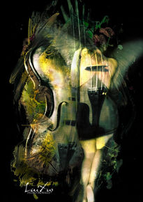 Mujer con Violin