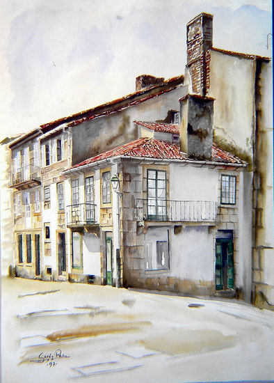 CALLE DE SANTIAGO Watercolour Paper Landscaping