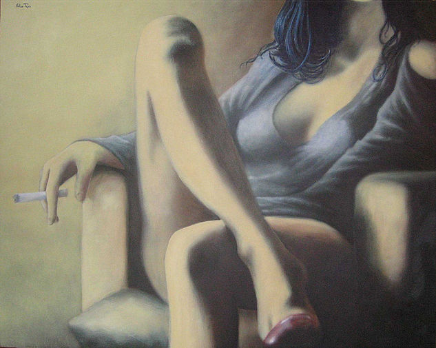 insomnio Oil Canvas Figure Painting