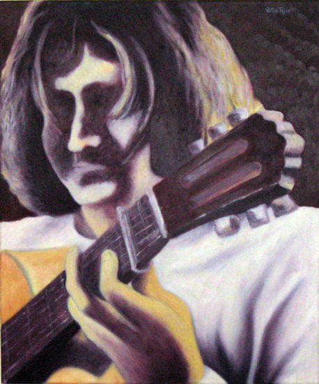 guitarra flamenco Oil Canvas Figure Painting