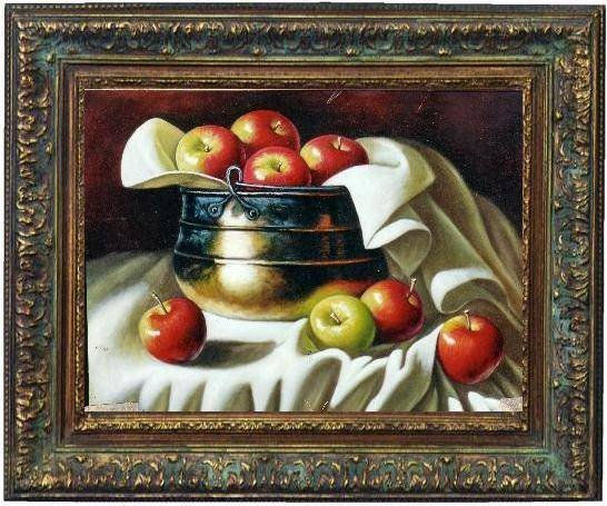 paila de manzanas Oil Canvas Landscaping