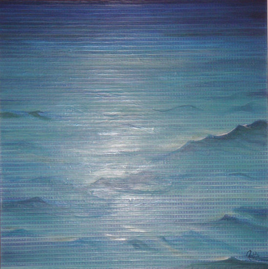 Un mar de distancia Acrylic Canvas Landscaping