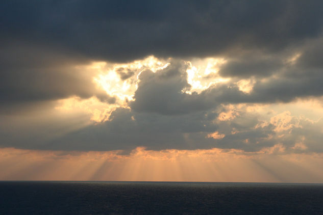 atardecer en el mediterraneo 