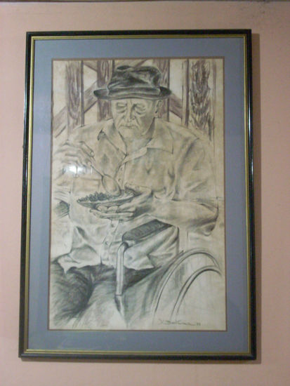 Abuelito Santiago Charcoal