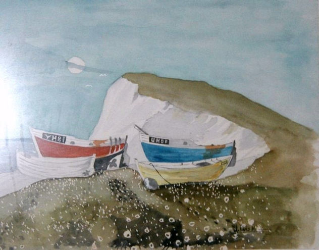 Barcas en el acantilado