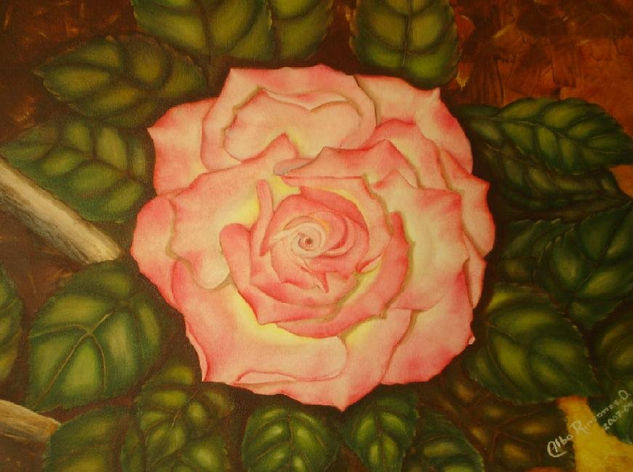 Una Rosa Para Tí Oil Canvas Floral Painting